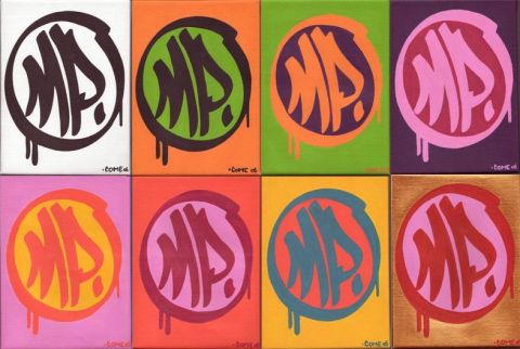 ensemble 8 toile  come mp popart